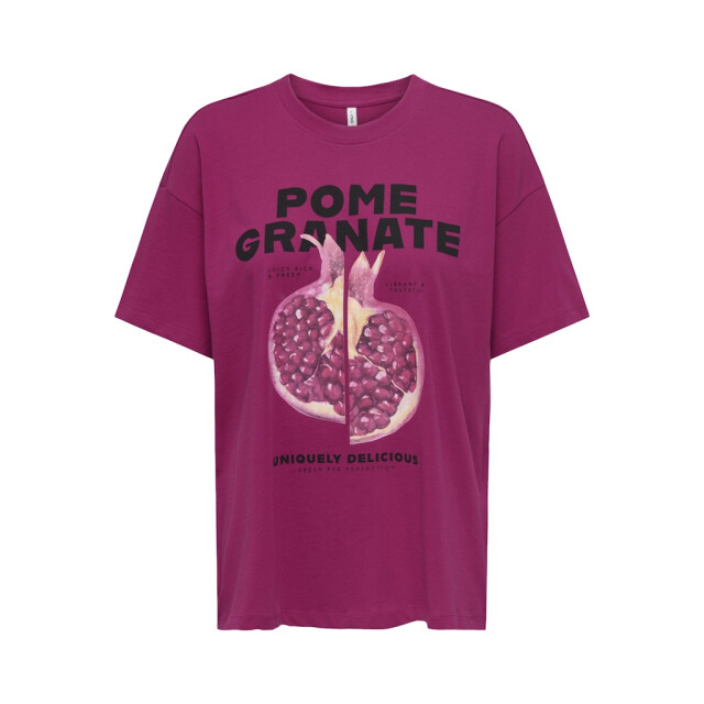 Only onlvivvi s/s lovely top jrs 15346761 sangria 06011.635.0045 large