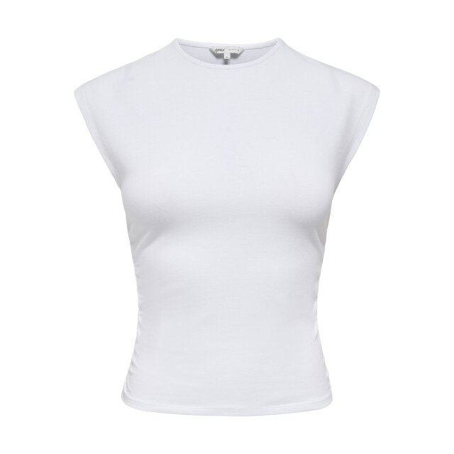 Only onlmira capsl ruching top jrs noos 15367938 white 06011.100.0282 large