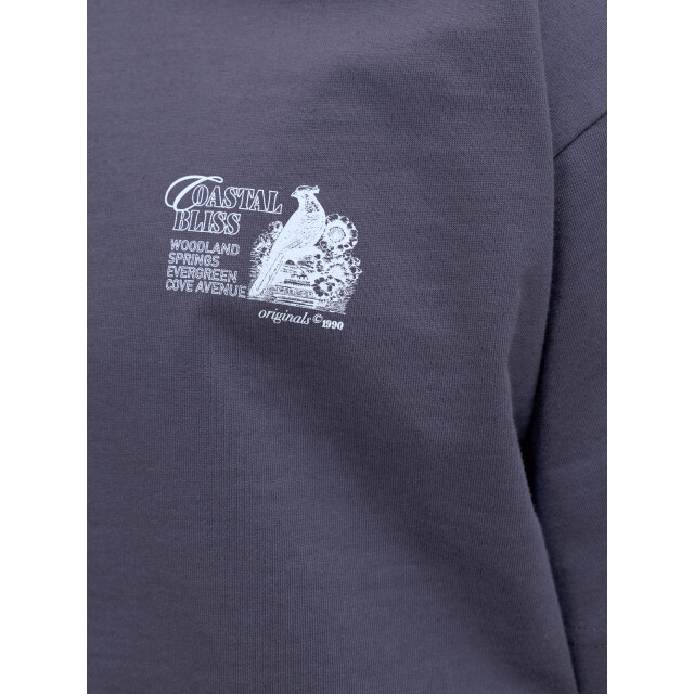 Jack & Jones jormaine back tee ss crew neck sn 12291780 odyssey gray 05011.940.0152 large
