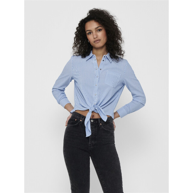 Only onllecey ls knot shirt noos wvn 15195910 medium blue 06615.241.0264 large