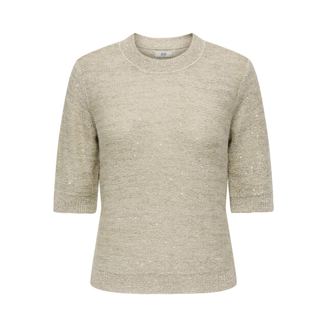 Jacqueline de Yong mia 2/4 o-neck sequin pullover k 15366194 fog 06721.185.0004 large