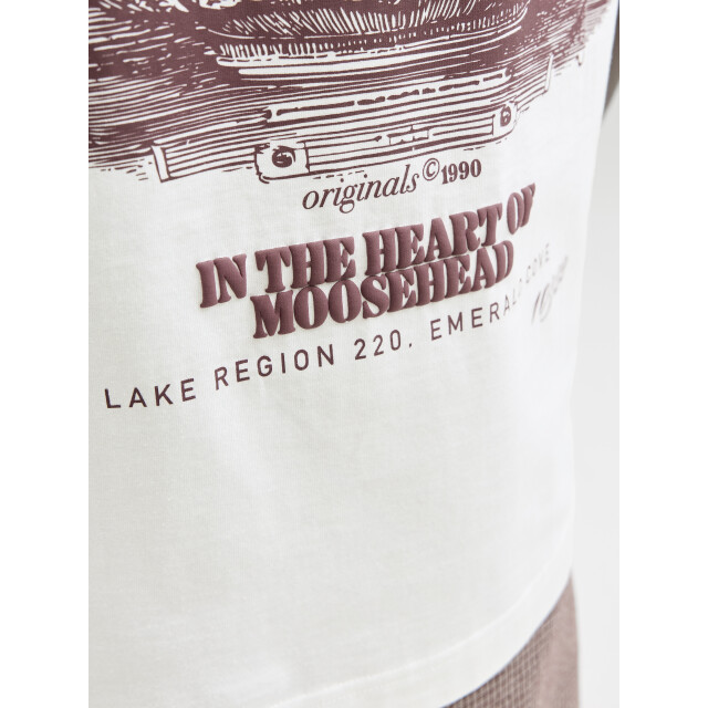 Jack & Jones jormaine back tee ss crew neck sn 12291780 cloud dancer 05011.112.0122 large