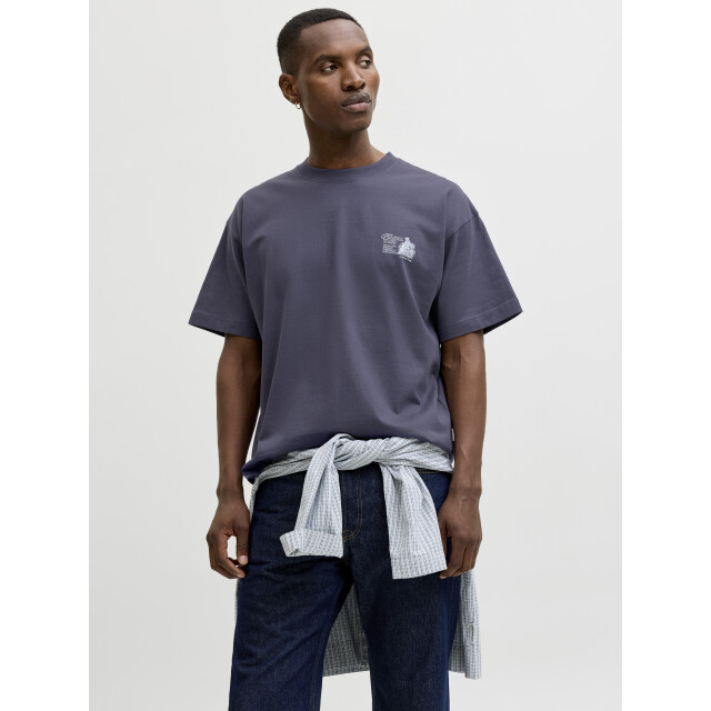 Jack & Jones jormaine back tee ss crew neck sn 12291780 odyssey gray 05011.940.0152 large