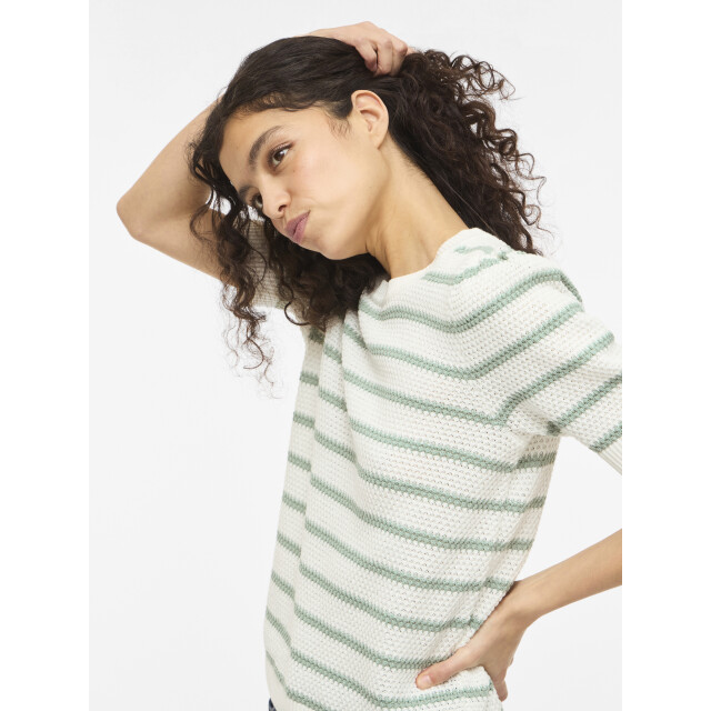 Vila Vidalo o-neck s/s stripe knit-noos 14106601 large