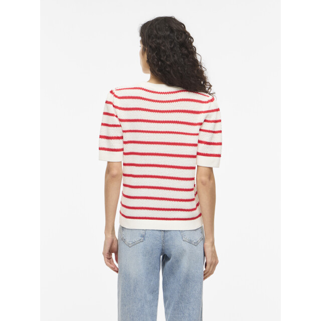 Vila Vidalo o-neck s/s stripe knit-noos 14106601 large
