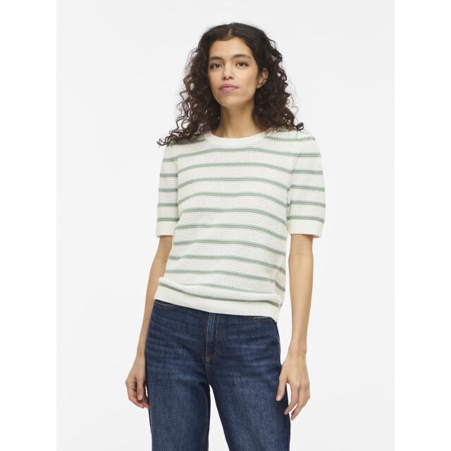Vila Vidalo o-neck s/s stripe knit-noos 14106601 large