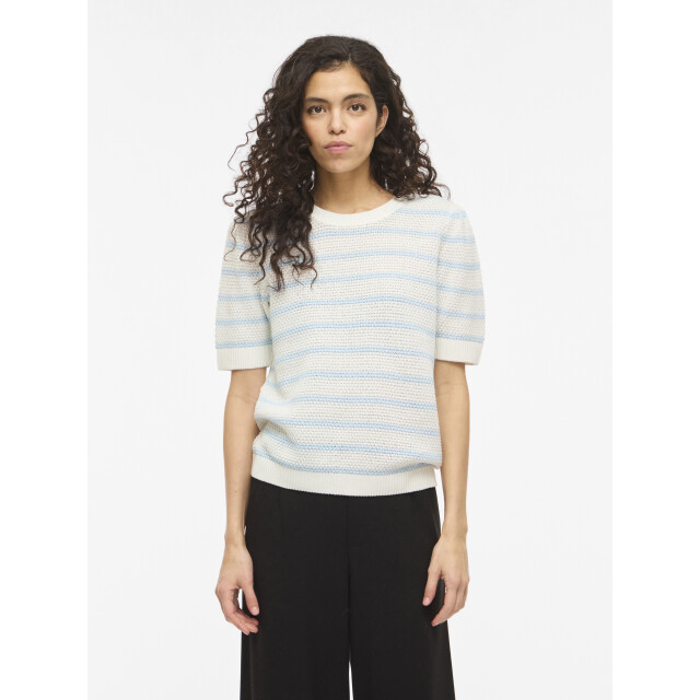 Vila Vidalo o-neck s/s stripe knit-noos 14106601 large
