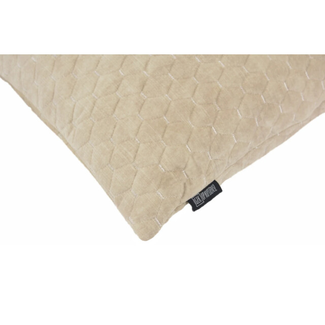 Gek op kussens! Nera velvet beige kussenhoes | 45x45 cm | polyester 3568199 large