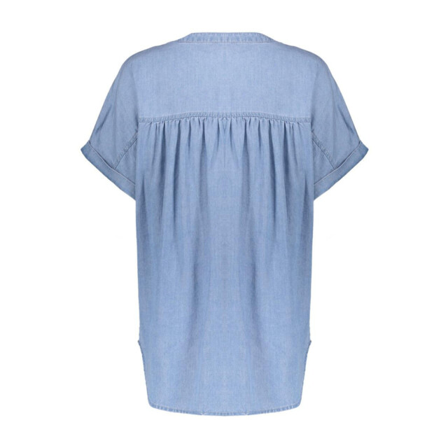Geisha Top suze-bleached denim SUZE-BLEACHED large