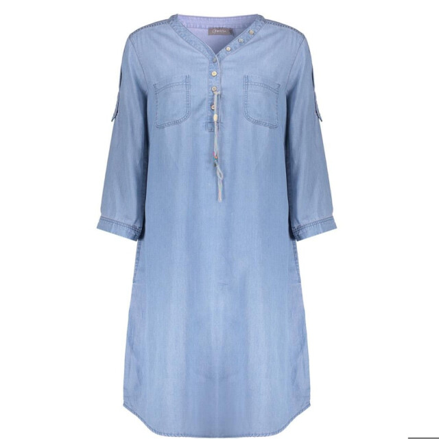 Geisha Jurk jet-bleached denim JET-0930 large