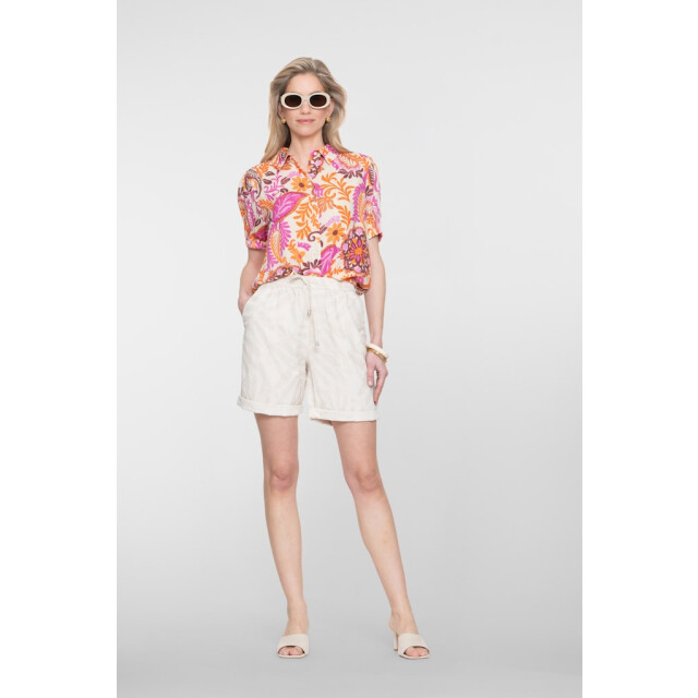 Geisha blouse 63499-20 250 orange/pink/sand 06613.540.0025 large