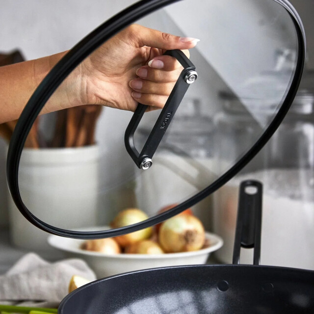Greenpan Tucci koekenpan met deksel black 33 cm CC007809-002 large