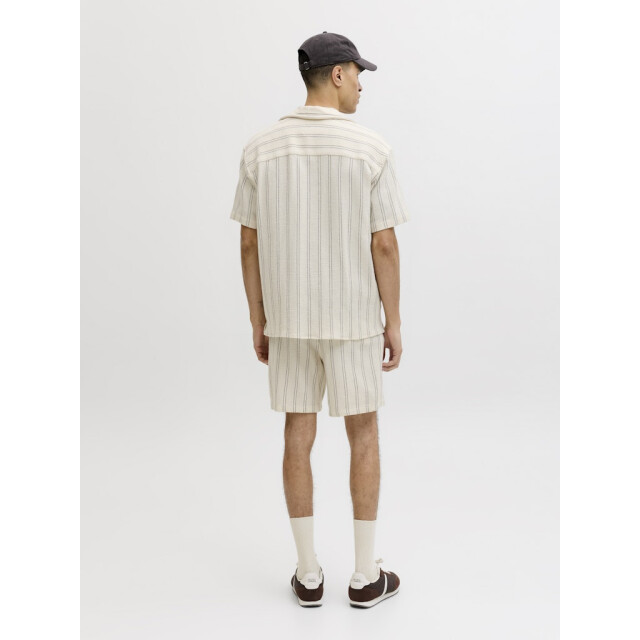 Jack & Jones jorcoba stripe resort shirt ss sn 12271060 antique white 05632.100.0303 large