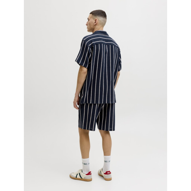 Jack & Jones jorcoba stripe resort shirt ss sn 12271060 sky captain 05632.261.0303 large