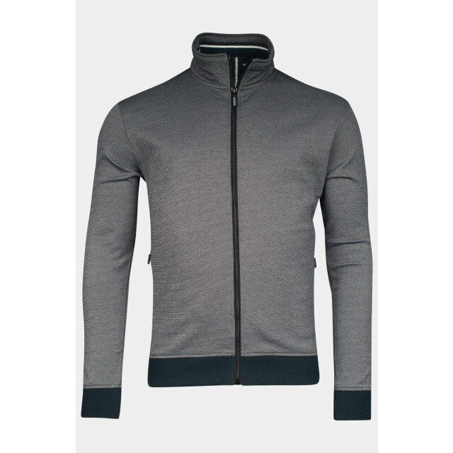 Baileys Vest sweat cardigan zip 2-tone ox 512258/69 188026 large