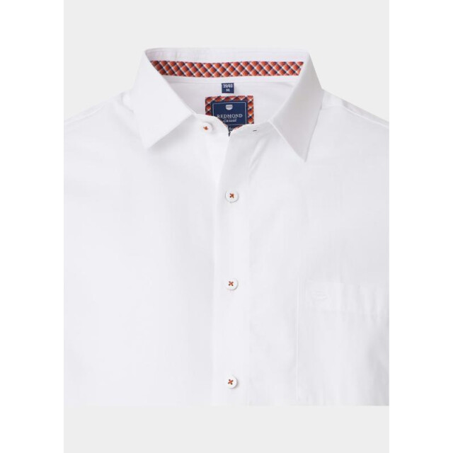Redmond Overhemd korte mouw heren slub casual 251420990/0 209081 large
