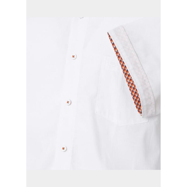 Redmond Overhemd korte mouw heren slub casual 251420990/0 209081 large