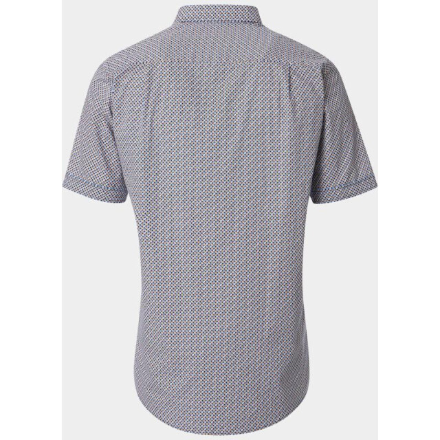 Redmond Overhemd korte mouw heren slub print casual 251445990/210 209084 large