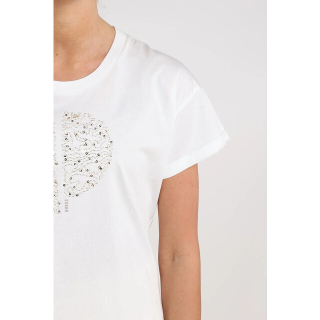 Nukus Nks04020 126 riuka shirt offwhite/gold NKS04020 126 large