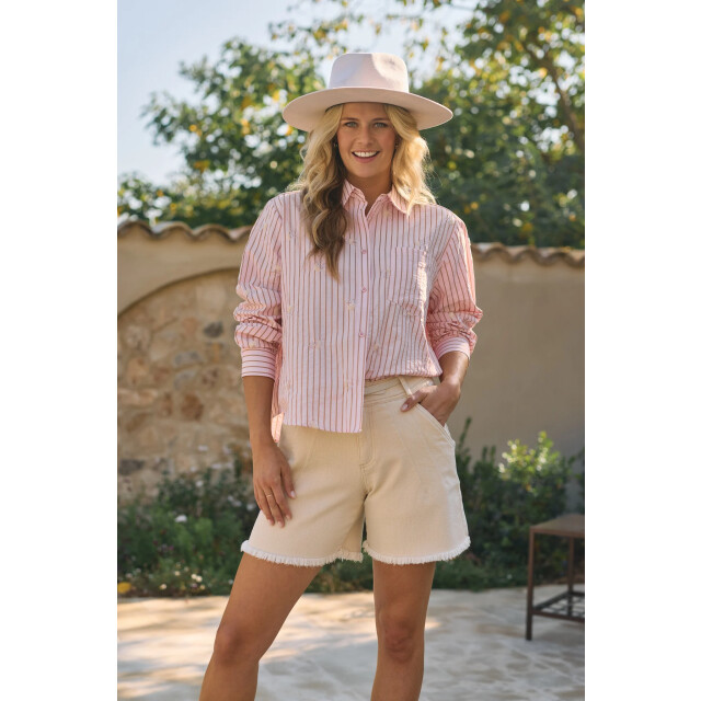 Nukus Nks02162 30 nowi blouse stripe blush NKS02162 30 large