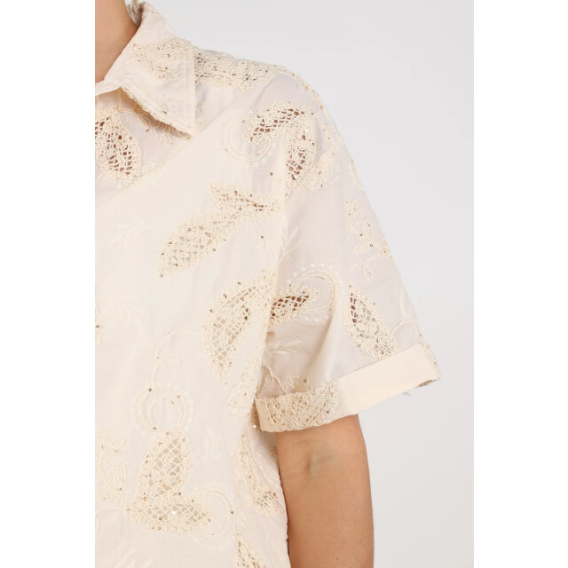 Nukus Nks02124 9 leonora blouse sand NKS02124 9 large