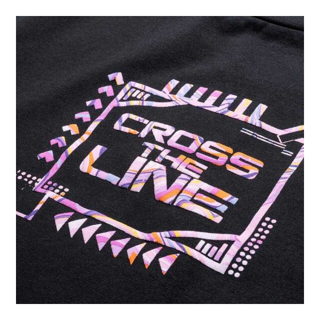 IQ Kinderen/kinderen cross the line dafi t-shirt UTPP13552_black large