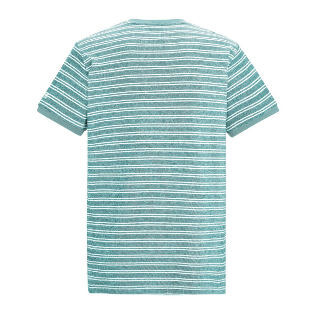 Regatta Heren benlin gestreept t-shirt UTRG12580_arcticwhite large