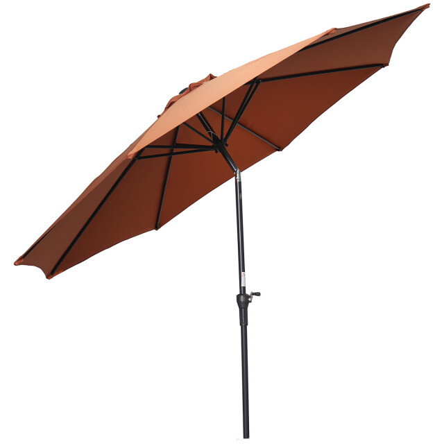 Garden Impressions Lotus parasolset Ø300 cm koper met voet en hoes 3626945 large