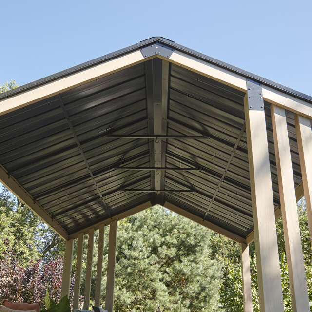 Sojag Lito 1012 paviljoen van aluminium 3x3,7 m houtlook 3577792 large