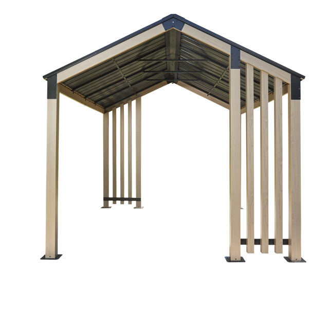 Sojag Lito 1012 paviljoen van aluminium 3x3,7 m houtlook 3577792 large
