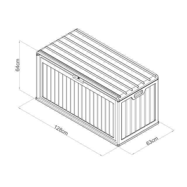 Westmann Alba kunststof opbergbox voor in de tuin 380 liter 3577790 large