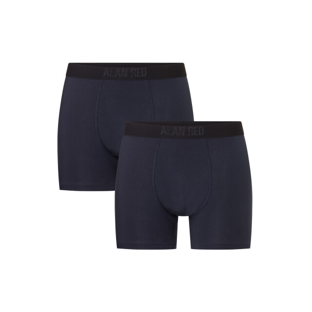 Alan Red Heren boxershorts 2-pack effen donker AR-7040/206 large