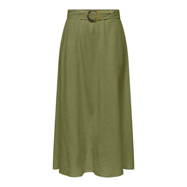 Jacqueline de Yong Jdymilan linen hw belted skirt wvn dia olijf 4479.22.0001 large