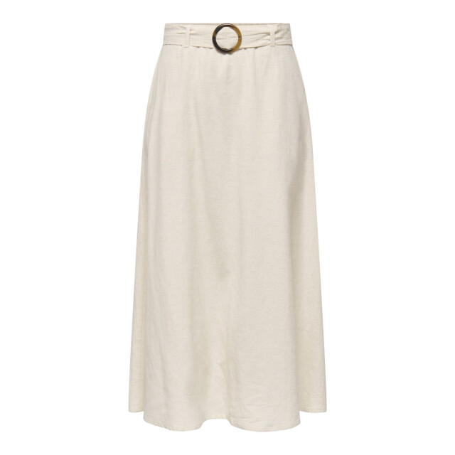Jacqueline de Yong Jdymilan linen hw belted skirt wvn dia beige 4479.05.0004 large