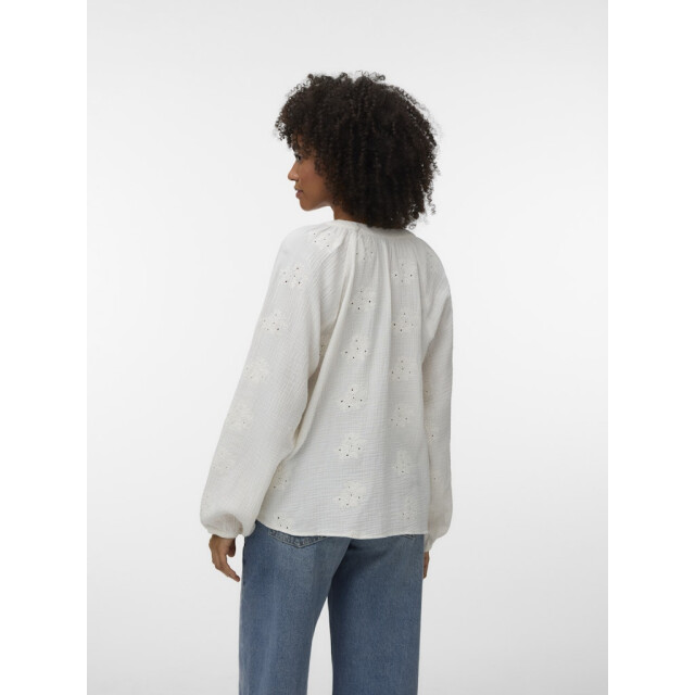 Vero Moda Vmnatali ls emb top wvn noos off-white 4389.02.0036 large