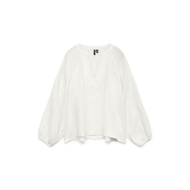 Vero Moda Vmnatali ls emb top wvn noos off-white 4389.02.0036 large