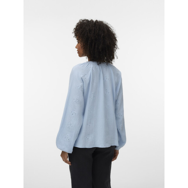 Vero Moda Vmnatali ls emb top wvn noos licht 4389.31.0017 large