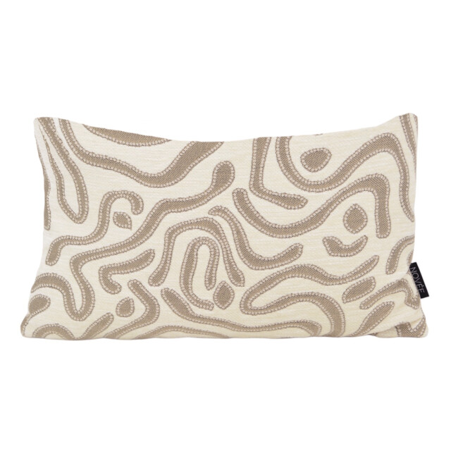 NOVÉE Sierkussen chenille flow crème | 30 x 50 cm | velvet/polyester 3662213 large