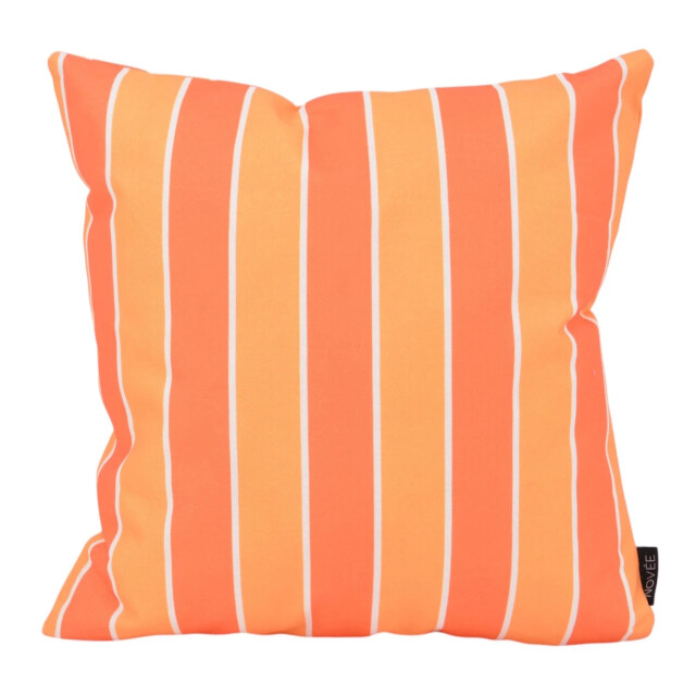 NOVÉE Sierkussen sunset stripe orange outdoor | 45x45 cm | katoen/polyester 3620069 large