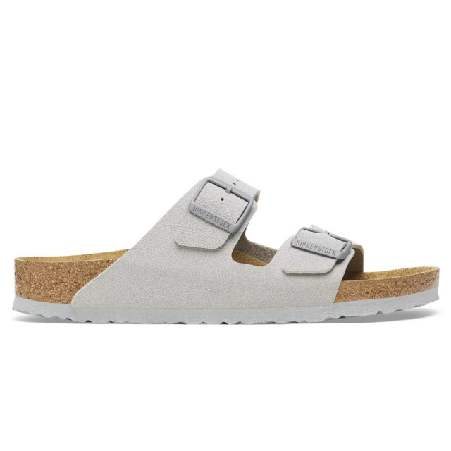 Birkenstock Arizona birko-flor smal voetbed grijze unisex slipper 1027696 large