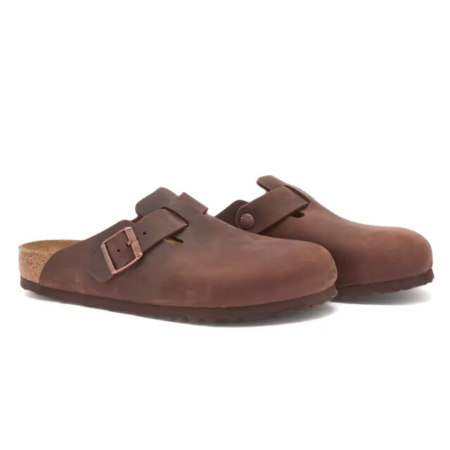 Birkenstock Boston nu oiled soft footbed smal habana unisex instapper 159713 large