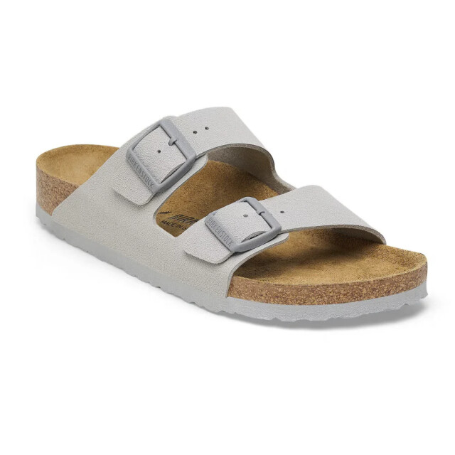 Birkenstock Arizona birko-flor smal voetbed grijze unisex slipper 1027696 large