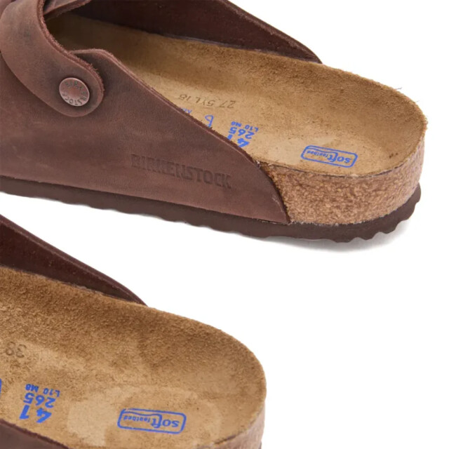 Birkenstock Boston nu oiled soft footbed smal habana unisex instapper 159713 large