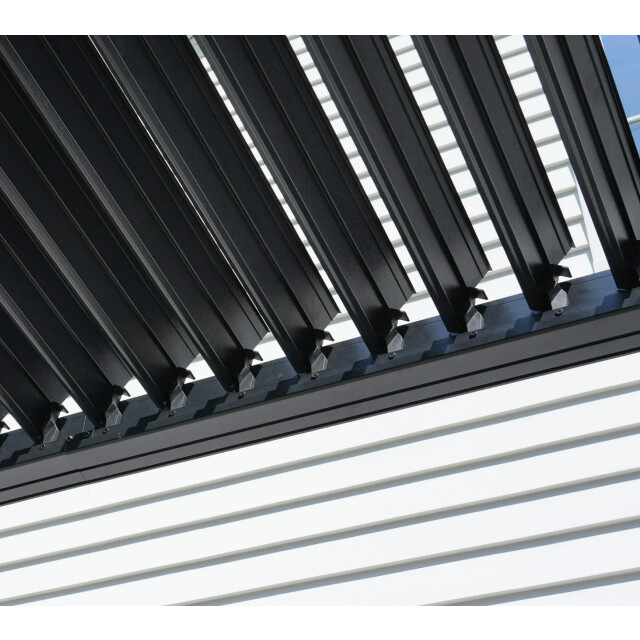 Sojag Wall hana louvre aluminium terrasoverkapping met lamellendak 3579160 large