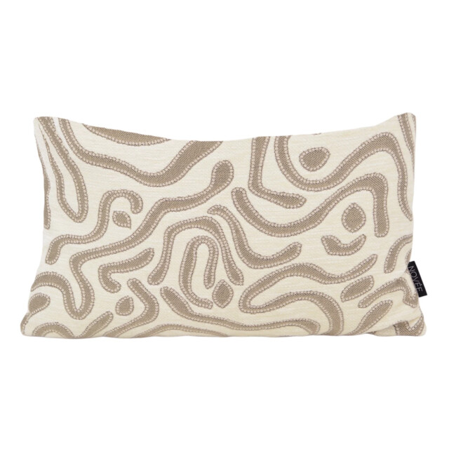 NOVÉE Sierkussen chenille flow crème | 30 x 50 cm | velvet/polyester 3662213 large