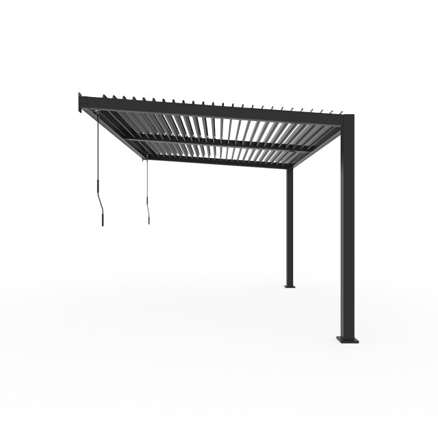 Sojag Wall hana louvre aluminium terrasoverkapping met lamellendak 3579160 large