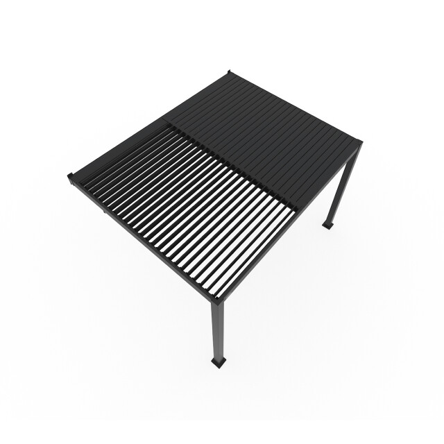 Sojag Wall hana louvre aluminium terrasoverkapping met lamellendak 3579160 large