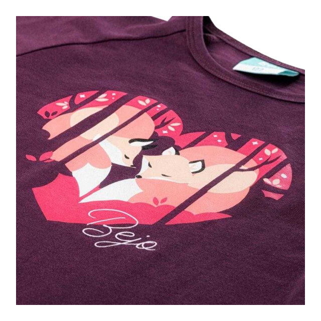 Bejo Kinder/kids rita hart t-shirt met lange mouwen UTPP13546_violet large