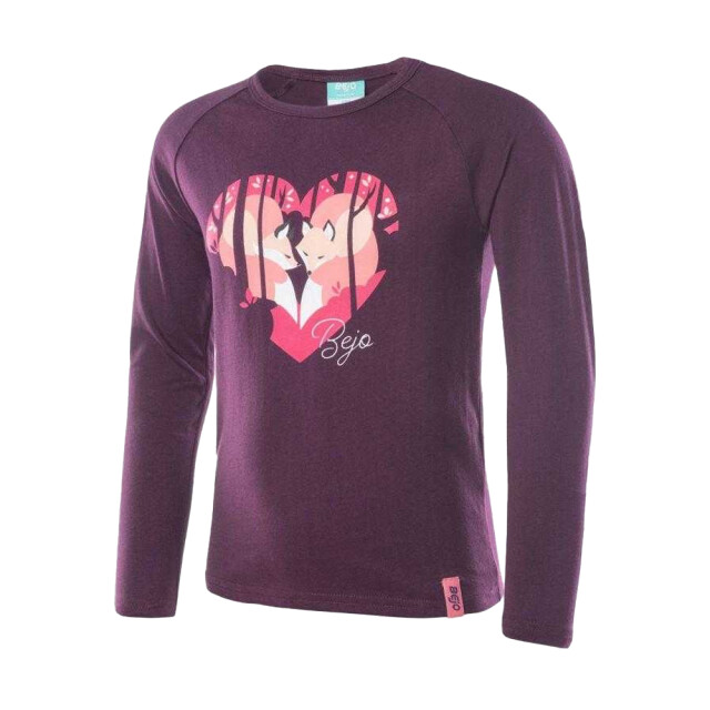 Bejo Kinder/kids rita hart t-shirt met lange mouwen UTPP13546_violet large