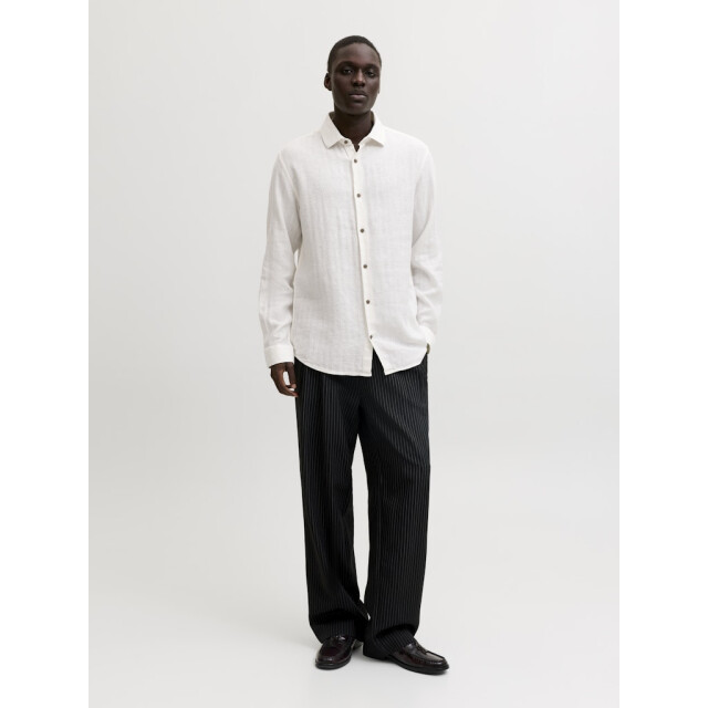 Jack & Jones Jprblaparker linen blend ls shirt off-white 5309.02.0010 large